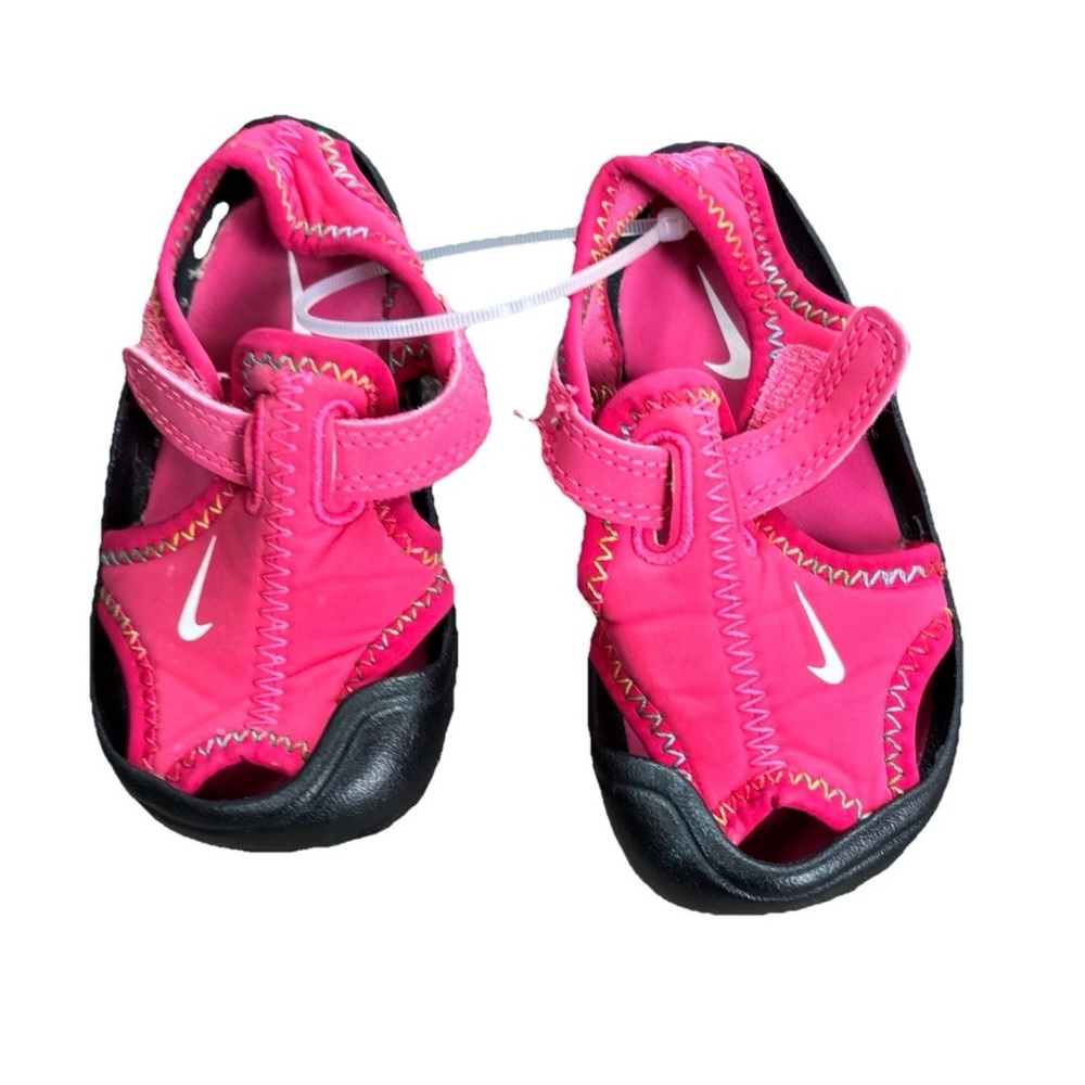 Nike Sunray Protect Water Shoes Toddler Size 4C Pink Black Sandals